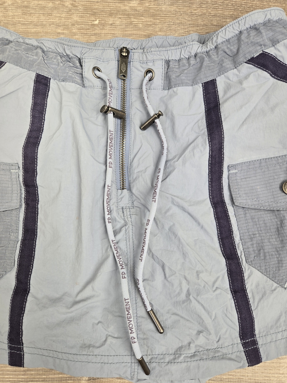 Free People Movement Moonbeam Rainwater Slate Blue Gray Utility Skort Small - Picture 7 of 14